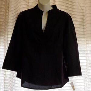 Talbots Vintage Black  Shirt medium